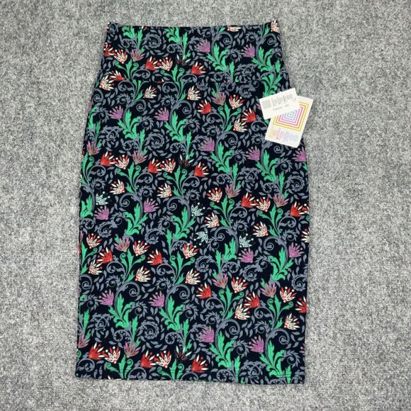 LulaRoe Skirt Womens Size XS Cassie Azure Lot Of 2 NWT Floral  Whimsy - Picture 2 of 5